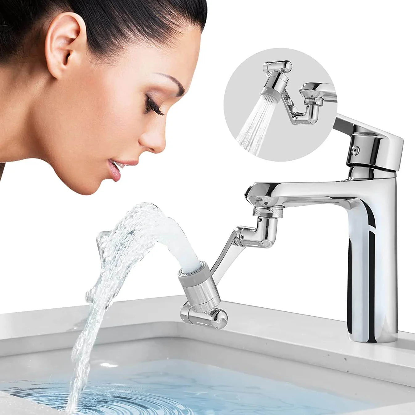 Grifo 360° – Gira, controla y limpia sin esfuerzo 💧