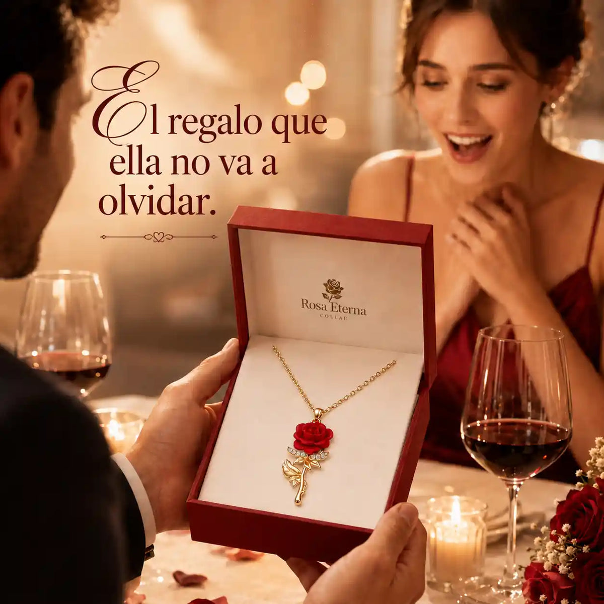 El collar que le recuerda todos los días que tu amor no se marchita