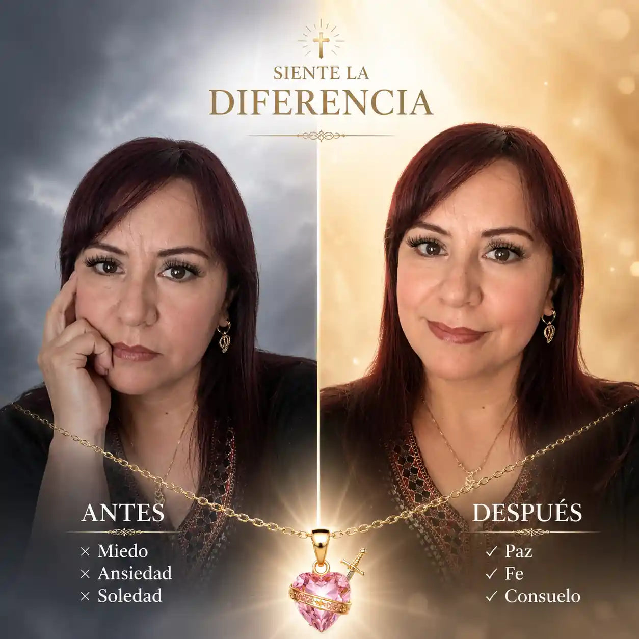 El collar que lleva el amor puro de María contigo, todos los días