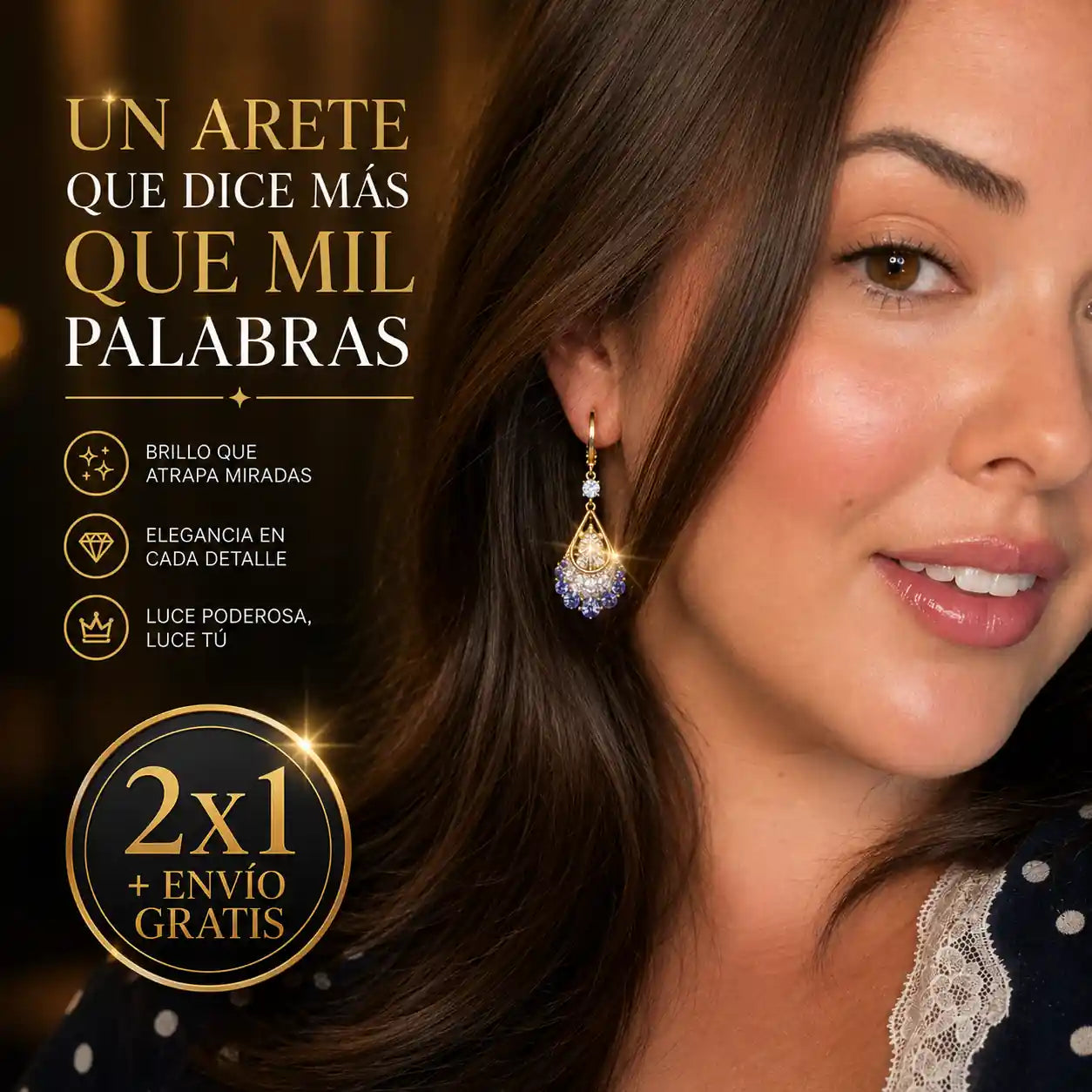 Los aretes que te hacen brillar en cualquier momento