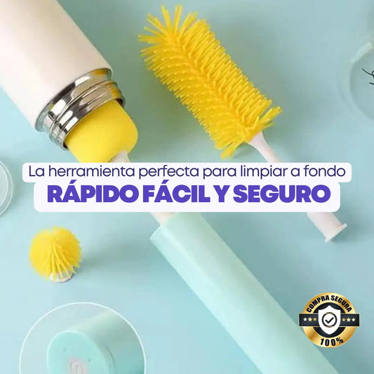 Cepillo Eléctrico MultiClean - Limpieza Profunda para Biberones, Tazas y Accesorios