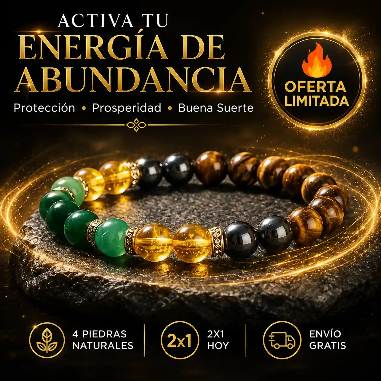 Pulsera que cambia tu energía y abre las puertas de tu abundancia