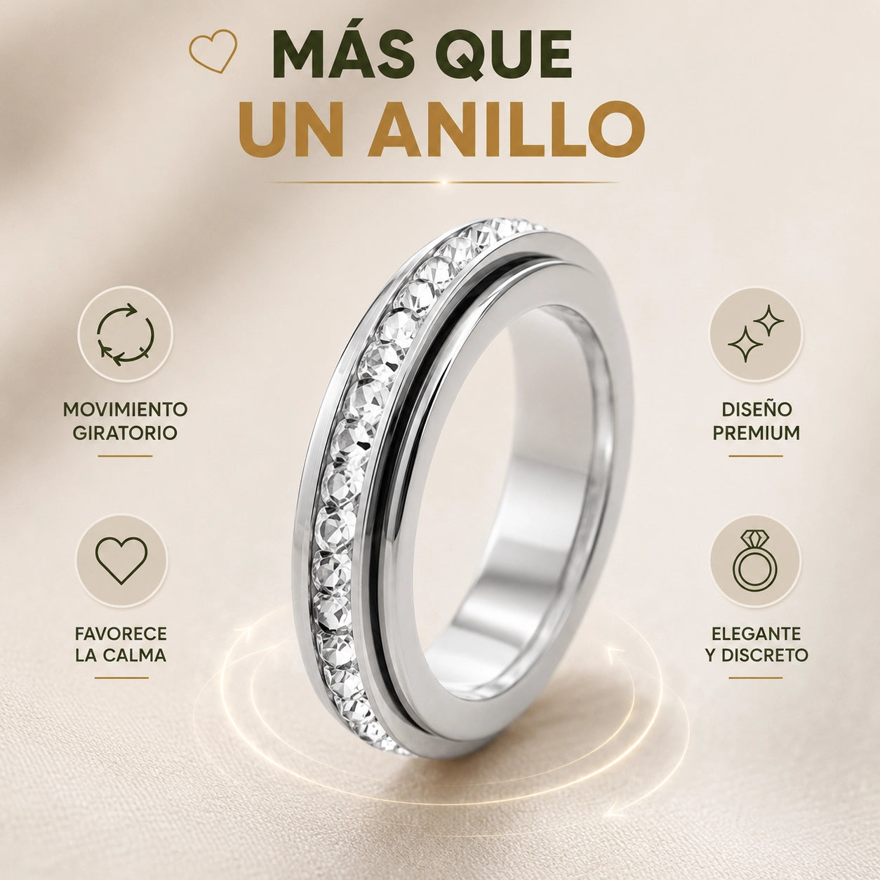 El anillo que apaga tu ansiedad en segundos, sin pastillas