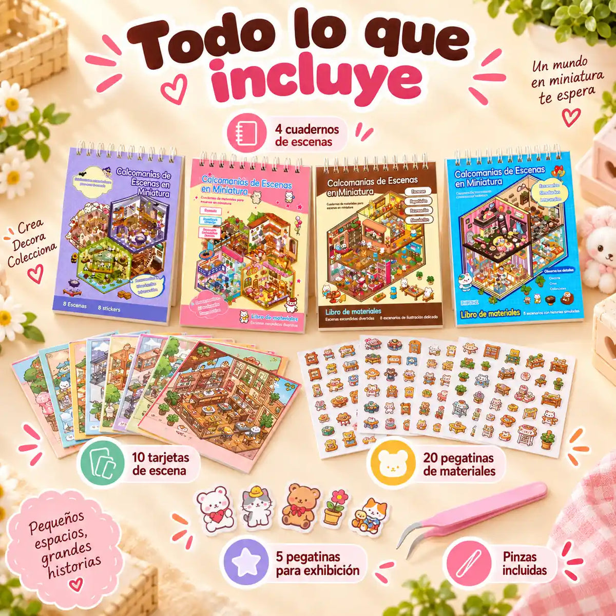 El set de pegatinas 3D que convierte 20 minutos de estrés en 20 minutos de paz