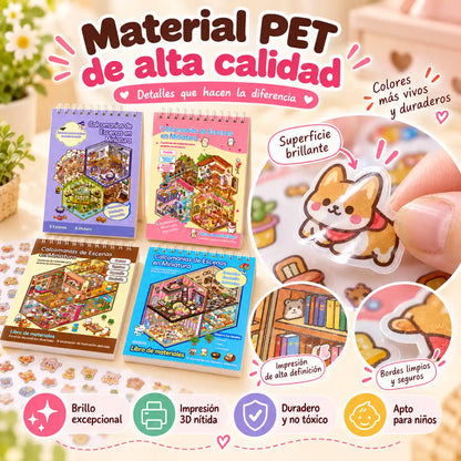 El set de pegatinas 3D que convierte 20 minutos de estrés en 20 minutos de paz