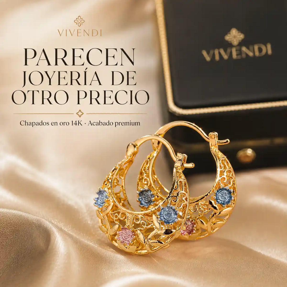 Los aretes chapados en oro 14K que transforman tu look en segundos