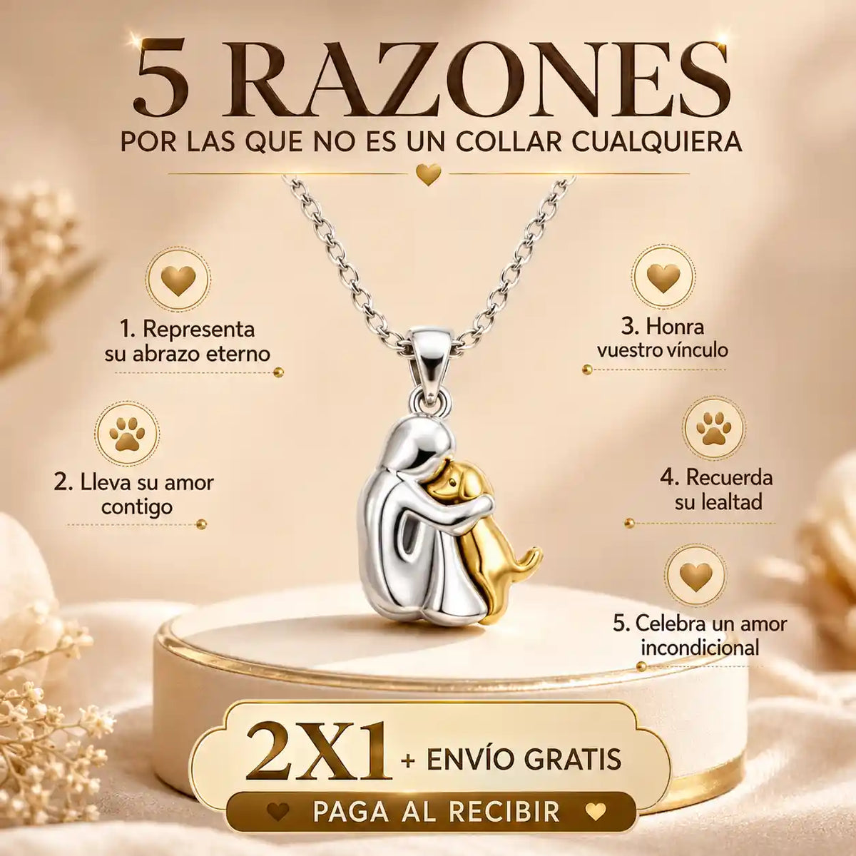 El collar que lleva contigo el único amor que nunca te falló