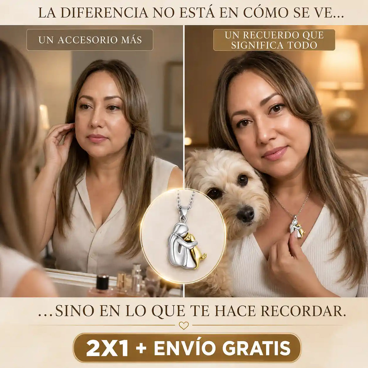 El collar que lleva contigo el único amor que nunca te falló