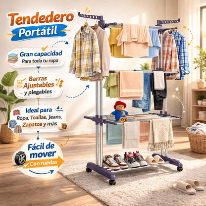 Olvídate de tender ropa por toda la casa y recupera tu espacio hoy mismo 🏠