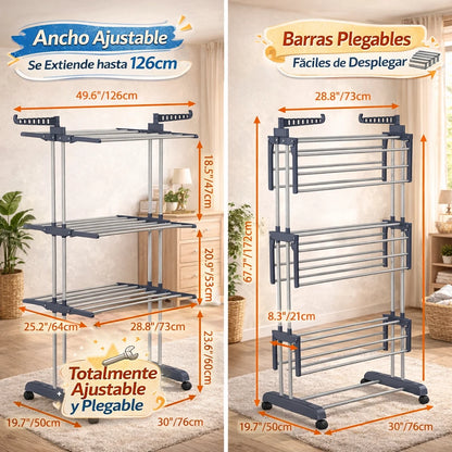 Olvídate de tender ropa por toda la casa y recupera tu espacio hoy mismo 🏠