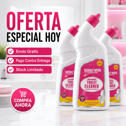En 10 minutos tu inodoro queda reluciente, sin cal, sin bacterias y sin frotar