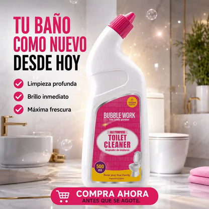 En 10 minutos tu inodoro queda reluciente, sin cal, sin bacterias y sin frotar