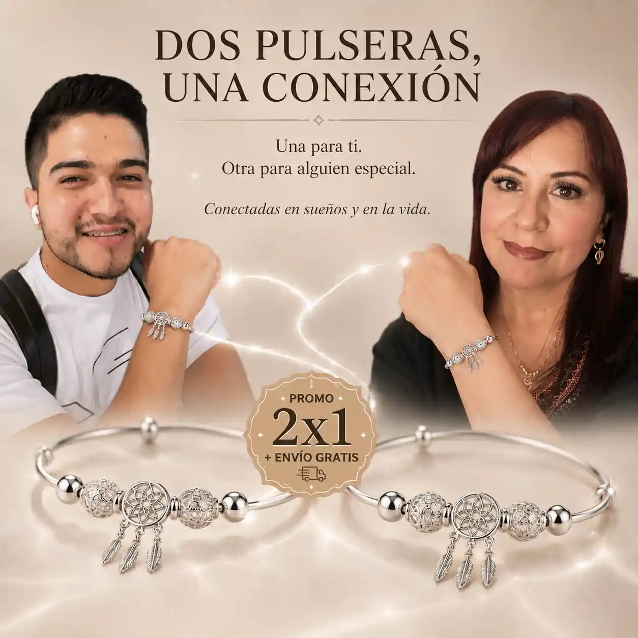 Un amuleto de plata para recordarle que no estás sola