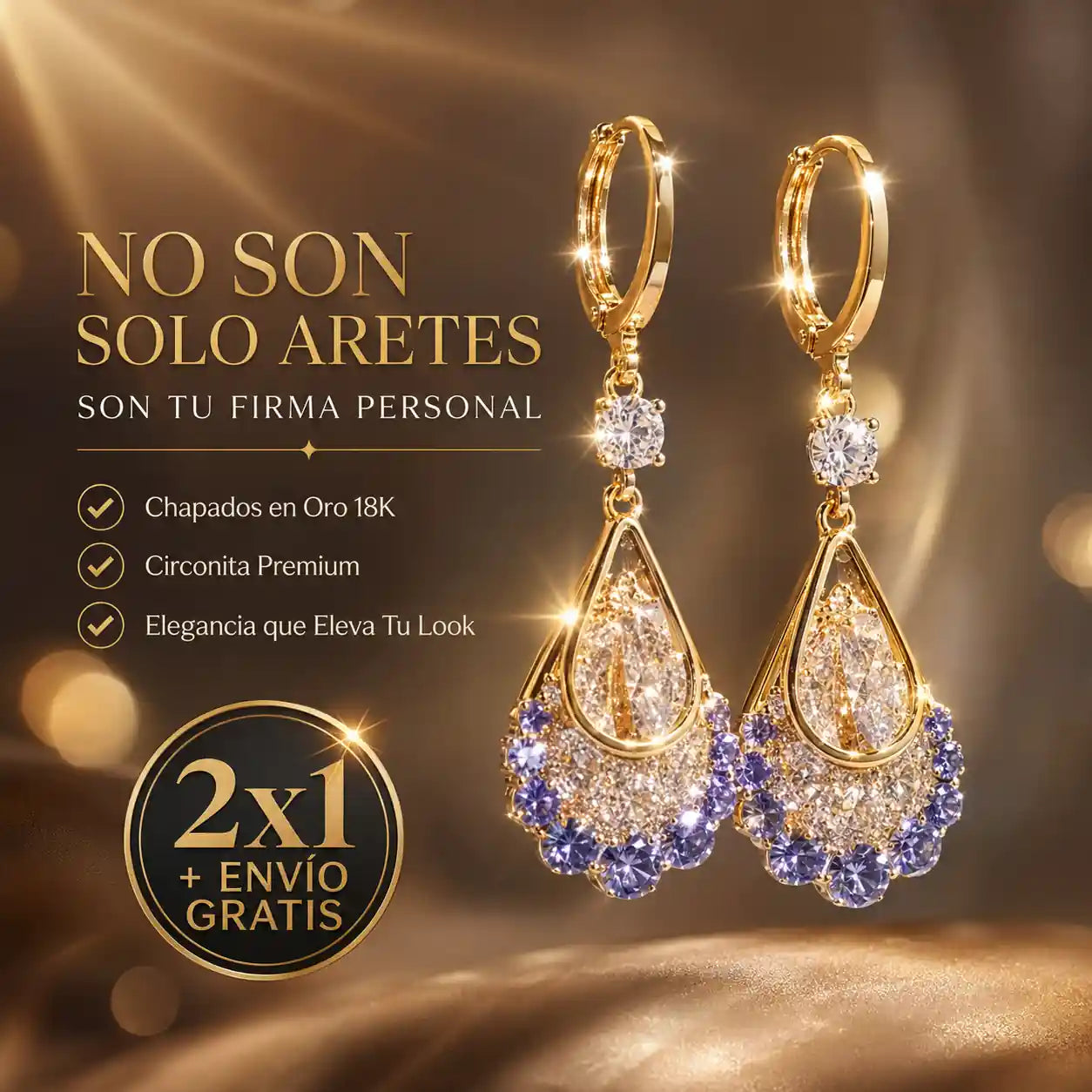 Los aretes que te hacen brillar en cualquier momento