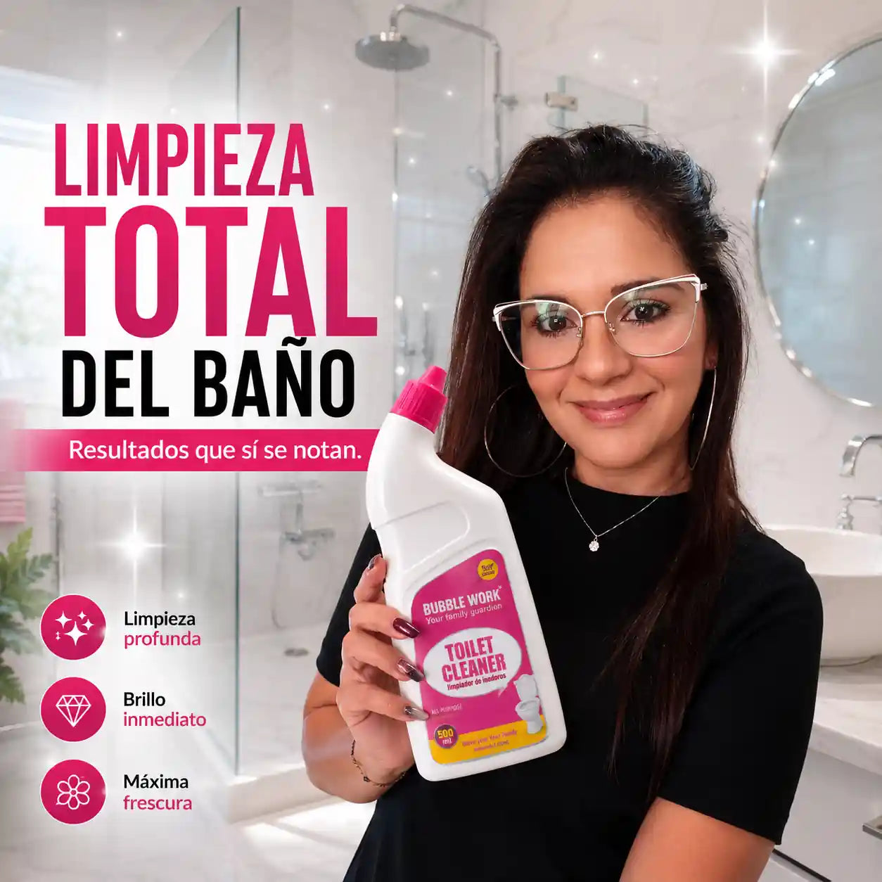 En 10 minutos tu inodoro queda reluciente, sin cal, sin bacterias y sin frotar
