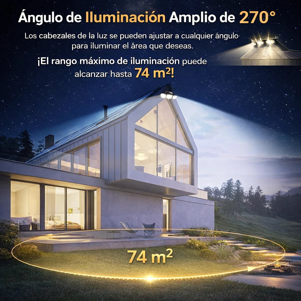 🔦 Seguridad automática para tu hogar sin pagar electricidad.