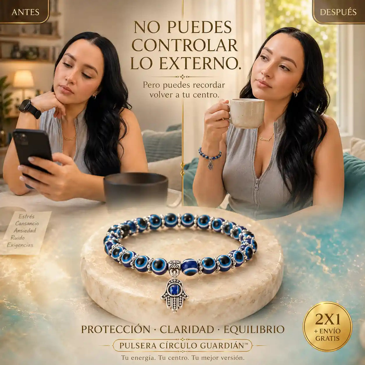 La pulsera que te recuerda proteger tu paz todos los días