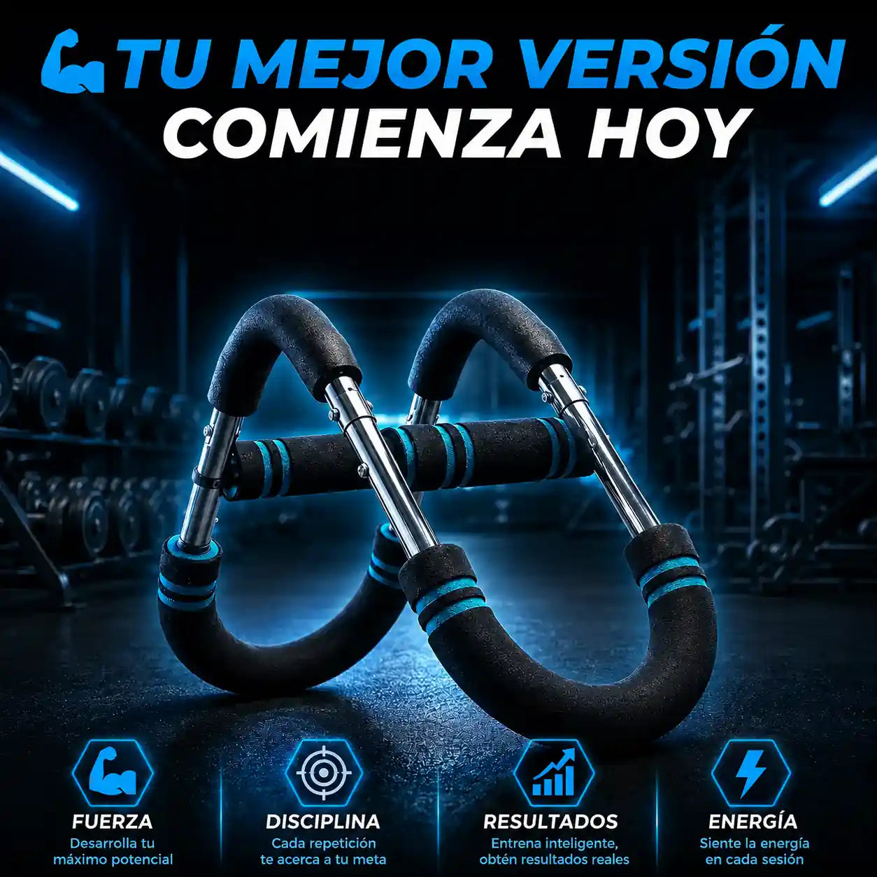 Aumenta tu fuerza en brazos y pecho en 15 días